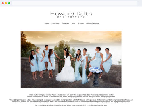 Howard Keith Websites For Photographers Website